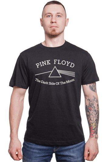 Футболка з вишивкою "The Dark Side Of The Moon, Pink Floyd es", чоловіча, чорна, M, Embroshop FM015MP-0102 фото