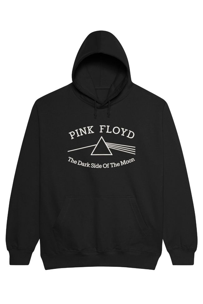 Худі з вишивкою "The Dark Side Of The Moon, Pink Floyd es", чоловіче, чорне, XS, Embroshop HM015M-0100 фото