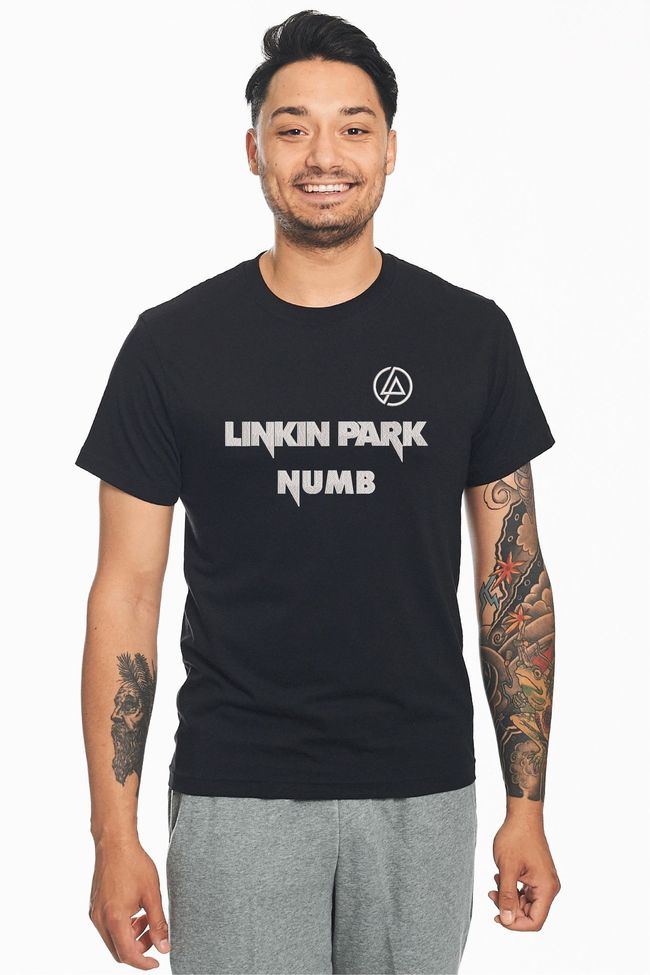 Футболка з вишивкою "Numb, Linkin Park es", чоловіча, чорна, M, Embroshop mu075m-f113 фото