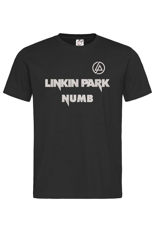 Футболка з вишивкою "Numb, Linkin Park es", чоловіча, чорна, M, Embroshop mu075m-f113 фото