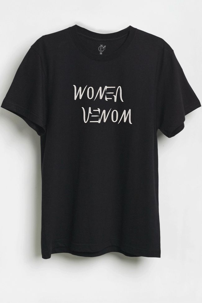 Футболка з вишивкою "Women - venom", жіноча, чорна, XS, Embroshop ea022u-f011 фото