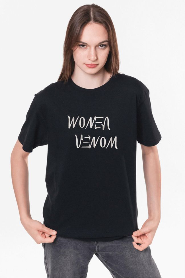 Футболка з вишивкою "Women - venom", жіноча, чорна, XS, Embroshop ea022u-f011 фото