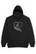 Худі з вишивкою "Rose on the heart", жіноче, чорне, XS, Embroshop HFU011-0100 фото 3