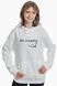 Худі з вишивкою "Be happy", жіноче, біле, XS, Embroshop HFU007-0200 фото