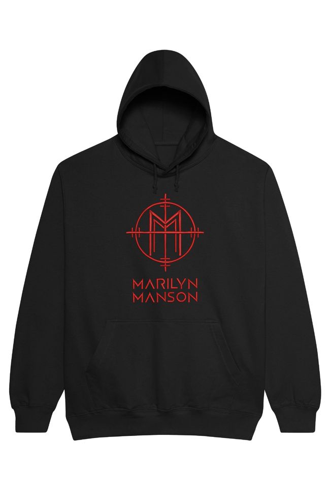 Худі з вишивкою "Symbol, Marilin Manson es", чоловіче, чорне, XS, Embroshop HM013M-0100 фото