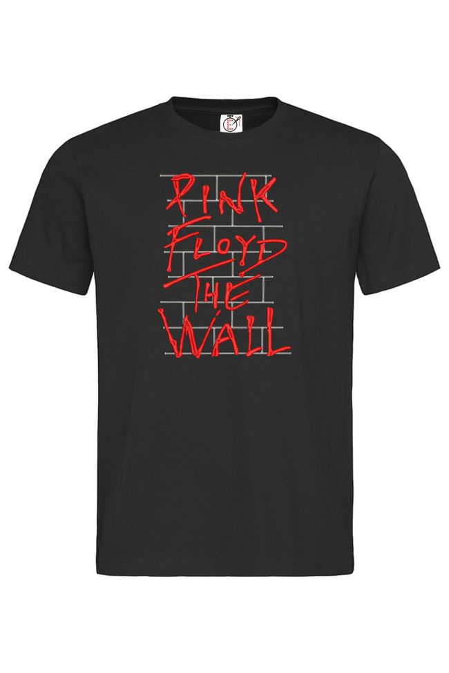 Футболка з вишивкою "The Wall, Pink Floyd es", чоловіча, чорна, M, Embroshop FM011MP-0102 фото