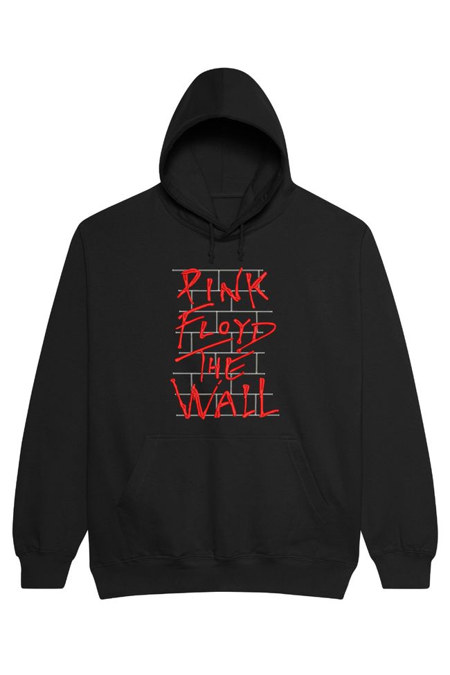 Худі з вишивкою "The Wall, Pink Floyd es", чоловіче, чорне, XS, Embroshop HM011M-0100 фото