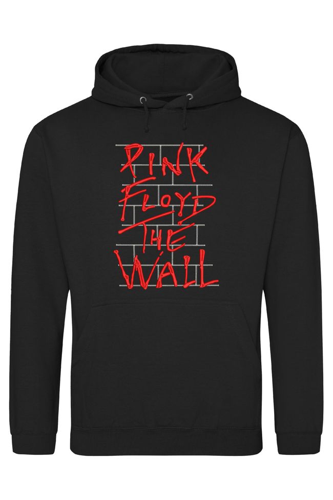 Худі з вишивкою "The Wall, Pink Floyd es", чоловіче, чорне, XS, Embroshop HM011M-0100 фото