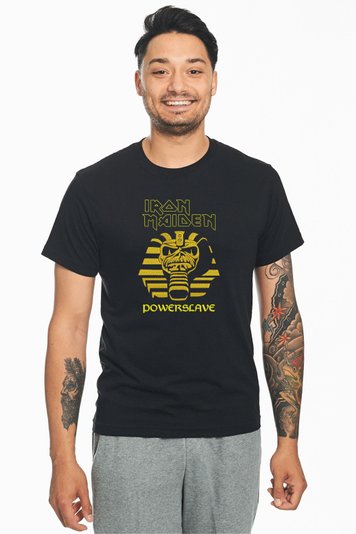 Футболка з вишивкою "Powerslave, Iron Maiden es", чоловіча, чорна, S, Embroshop mu072m-f112 фото