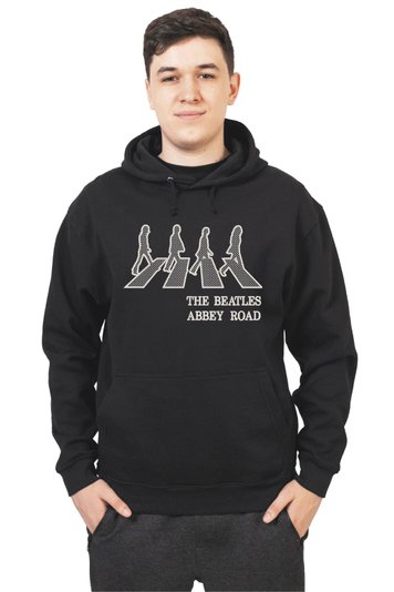 Худі з вишивкою "Abbey Road, The Beatles es", чоловіче, чорне, XS, Embroshop HM001M-0100 фото