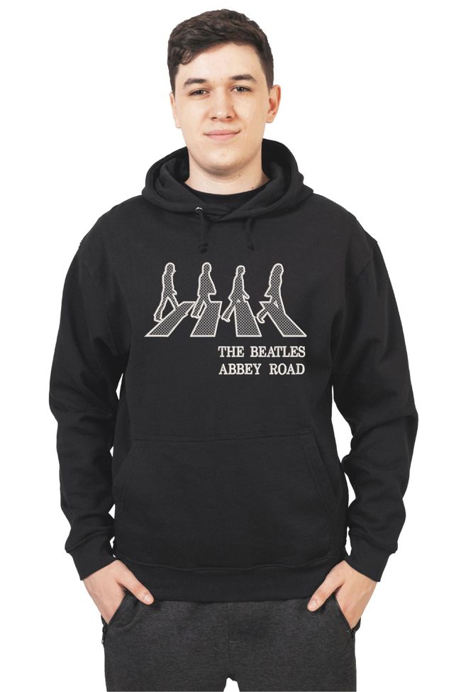 Худі з вишивкою "Abbey Road, The Beatles es", чоловіче, чорне, XS, Embroshop HM001M-0100 фото