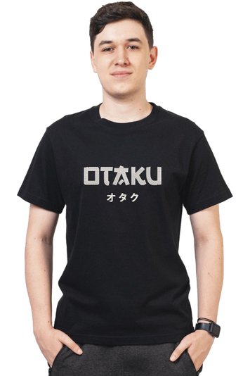 Футболка з вишивкою "Отаку", чоловіча, чорна, XS, Embroshop FAM005-0100 фото