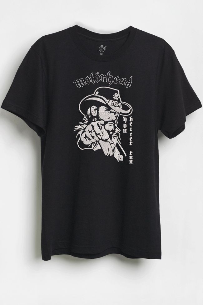 Футболка з вишивкою "You Better Run, Motörhead es", чоловіча, чорна, M, Embroshop mu073m-f113 фото