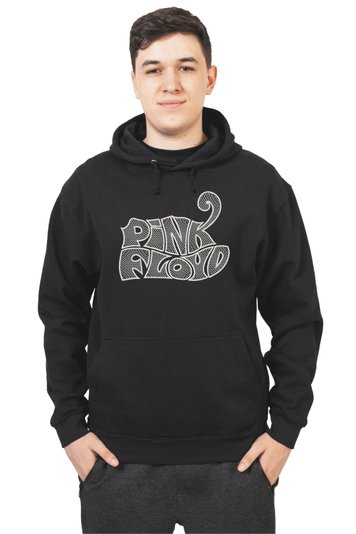 Худі з вишивкою "Pink Floyd es", чоловіче, чорне, XS, Embroshop HM003M-0100 фото